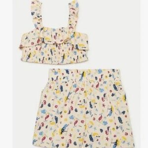 Kids High Waist Mermaid Matching Set